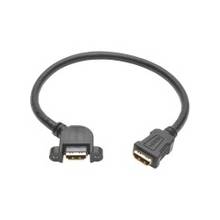 Tripp Lite 1ft High Speed HDMI Cable with Etherenet Digital Video / Audio Panel Mount F/F 1' - HDMI for Chromebook, Patch Panel, Home Theater System, Audio/Video Device, Blu-ray Player, Digital Camera - 1 ft - 1 x HDMI Female Digital Audio/Video - 1 x HD