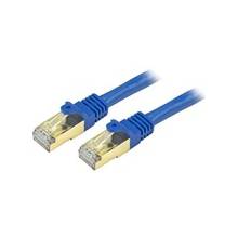 StarTech.com 35 ft Cat6a Patch Cable - Shielded (STP) - Blue - 10Gb Snagless Cat 6a Ethernet Patch Cable - Category 6a for Network Device, Hub, Switch, Router, Print Server, Patch Panel, Computer - 1.25 GB/s - 35 ft - 1 Pack - 1 x RJ-45 Male Network - 1 