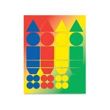 Hygloss Basic Shapes Stickers - 72 Assorted - Self-adhesive - Assorted - 1 Pack