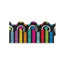 Carson-Dellosa Colorful Chalkboard Scalloped Borders - Learning Theme/Subject - 13 Scalloped Border - 36" Height x 2.25" Width - Multicolor - 13 / Pack