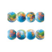 Hygloss Globe Design Border Strips - 12 Globe - Damage Resistant, Durable, Long Lasting - 36" Height x 3" Width - Assorted - 12 / Pack