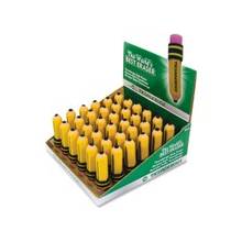 Dixon Latex-free Pencil-shape Eraser - Latex-free, Smudge-free, Non-toxic - 36/Box - Yellow