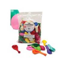 Hygloss 9" Round Balloons - 144 Round - Durable - 9" Height - Assorted - 144 / Pack