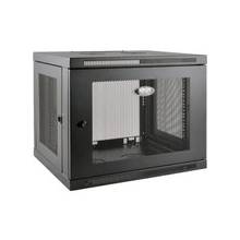 Tripp Lite 9U Wall Mount Rack Enclosure Server Cabinet Low Profile Deep - 19" 9U Wide x 20.50" Deep Wall Mountable for LAN Switch, Patch Panel - Black - 200 lb x Maximum Weight Capacity - 200 lb x Static/Stationary Weight Capacity