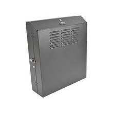 Tripp Lite 4U Wall Mount Low Profile Secure Rack Enclosure Cabinet Vertical - 19" 4U Wide x 20" Deep Wall Mountable for Patch Panel, LAN Switch - Black Powder Coat - Steel - 150 lb x Maximum Weight Capacity - 150 lb x Static/Stationary Weight Capacity