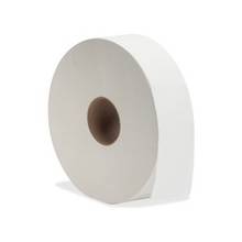 Genuine Joe 2-ply Jumbo Roll Bath Tissue - 2 Ply - 3.50" x 2000 ft - White - Fiber - For Bathroom - 6 / Carton