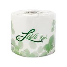 Livi Two-ply Bath Tissue - 2 Ply - 4.06" x 3.66" - 500 Sheets/Roll - White - Virgin Fiber - Perforated, Embossed, Eco-friendly, Soft, Individually Wrapped - For Bathroom - 96 / Carton