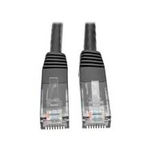 Tripp Lite Cat6 Gigabit Molded Patch Cable (RJ45 M/M), Black, 5 ft - Category 6 for Network Device, Router, Modem, Blu-ray Player, Printer, Computer - 128 MB/s - Patch Cable - 5 ft - 1 x RJ-45 Male Network - 1 x RJ-45 Male Network - Gold-plated Contacts 