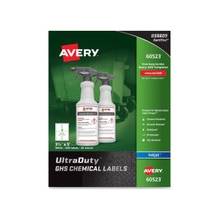 Avery GHS Chemical Container Labels - Permanent Adhesive - 200 Label(s)" - 3.50" Width x 5" Length - 4 / Sheet - Rectangle - Inkjet - White - 200 / Box