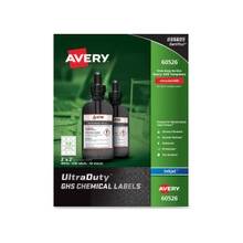 Avery GHS Chemical Container Labels - Permanent Adhesive - 600 Label(s)" - 2" Width x 2" Length - 12 / Sheet - Rectangle - Inkjet - White - 600 / Box