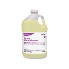 Diversey Suma Block Whitener - Ready-To-Use Liquid Solution - 1 gal (128 fl oz) - Chlorine Scent - 4 / Carton - Yellow