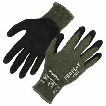 Ergodyne 10342 ProFlex 7042 Nitrile Coated Cut-Resistant Gloves - ANSI A4, EN 388: 4X41D, 18g, Heat Resistant S (Green)