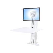 Ergotron WorkFit-SR Desk Mount for Monitor, Keyboard - 24" Screen Support - 16 lb Load Capacity - White