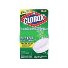 Clorox Automatic Toilet Bowl Bleach Cleaner - Tablet - 3.50 oz (0.22 lb) - 12 / Carton - White