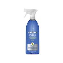 Method Mint Natural Glass Cleaner - Spray - 0.22 gal (28 fl oz) - Mint Scent - 8 / Carton - Light Blue