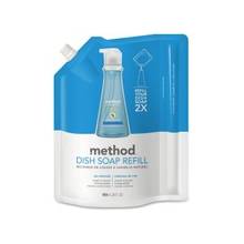 Method Sea Minerals Dish Soap Refill - Liquid Solution - 0.28 gal (36 fl oz) - Sea Mineral Scent - 1 Each - Light Blue