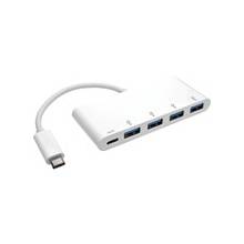 Tripp Lite 4-Port USB 3.1 Gen 1 Portable Hub, USB-C to (x4) USB-A, with USB-C Charging Port - USB Type C - External - 4 USB Port(s) - 4 USB 3.0 Port(s)