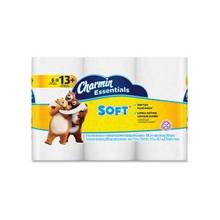 Charmin Essentials Soft Bath Tissue - 2 Ply - 200 Sheets/Roll - White - Soft, Clog-free, Septic-free, Absorbent - For Toilet, Bathroom - 1200 / Pack