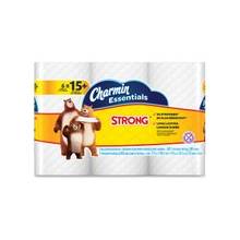 Charmin Ess. Strong Bath Tissue - 1 Ply - 300 Sheets/Roll - White - Paper - Wet Strength, Clog-free, Septic-free - 48 / Carton