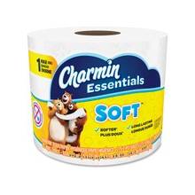 Charmin Essentials Soft Bath Tissue - 2 Ply - 275 Sheets/Roll - White - Paper - Wet Strength, Clog-free, Septic-free, Soft, Absorbent - 9900 / Carton