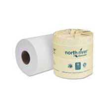 North River North River Bathroom Tissue - 2 Ply - 4.30" x 3.75" - 550 Sheets/Roll - White - Eco-friendly - For Bathroom - 80 / Carton