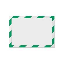 Durable Twin-color Border Self-adhs Security Frame - Horizontal, Vertical - Self-adhesive, Flexible, Magnetic, Dual-sided - Green, White