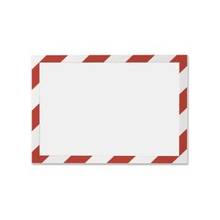 Durable Twin-color Border Self-adhs Security Frame - Horizontal, Vertical - Self-adhesive, Flexible, Magnetic, Dual-sided - Red, White