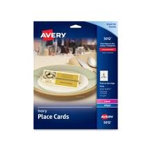 Avery CD/DVD Labels - Removable Adhesive Length - Laser - Matte White - 50 / Pack