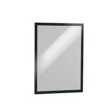 Durable DURAFRAME Tabloid - 11" x 17" Frame Size - Rectangle - Horizontal, Vertical - Self-adhesive, Magnetic, Dual-sided, Sturdy - Black