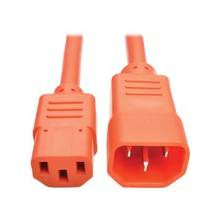 Tripp Lite 6ft Heavy Duty Power Extension Cord 15A 14 AWG C14 C13 Orange 6' - For Computer, Scanner, Printer, Monitor, Power Supply, Workstation - 230 V AC Voltage Rating - 15 A Current Rating - Orange
