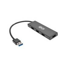 Tripp Lite 4-Port Portable Slim USB 3.0 Superspeed Hub w/ Built In Cable - USB - External - 4 USB Port(s) - 4 USB 3.0 Port(s) - PC, Mac