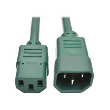 Tripp Lite 6ft Computer Power Extension Cord 10A 18 AWG C14 to C13 Green 6' - For Computer, Scanner, Printer, Monitor, Power Supply, Workstation - 230 V AC Voltage Rating - 10 A Current Rating - Green
