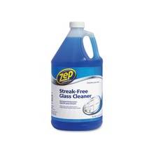 Zep Commercial Streak-Free Glass Cleaner - Liquid Solution - 1 gal (128 fl oz) - 1 Each - Blue