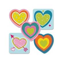 Carson-Dellosa Hearts Mini Cut-outs - Learning, Encouragement, Fun, Valentine's Day Theme/Subject - 36 Heart - 3" Width x 3" Length - Multicolor - 1 Each