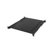 CyberPower Carbon CRA50006 Rack Shelf - 19" 1U Wide x 41.60" Deep Rack-mountable for Server, Monitor - Black - Cold-rolled Steel (CRS) - 135 lb x Static/Stationary Weight Capacity