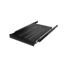 CyberPower Carbon CRA50003 Rack Shelf - 19" 1U Wide x 40" Deep Rack-mountable for Monitor, Server - Black - Cold-rolled Steel (CRS) - 132 lb x Static/Stationary Weight Capacity
