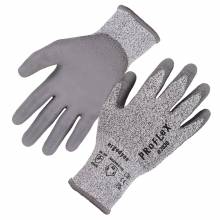Ergodyne 10462 ProFlex 7030 PU Coated Cut-Resistant Gloves - ANSI A3, EN388: 4X42C, 13g S (Gray)