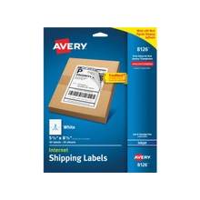 Avery InkJet Shipping Labels - Permanent Adhesive - 5.50" Width x 8.50" Length - 2 / Sheet - Rectangle - Inkjet - White - 50 / Pack