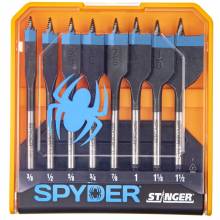 Spyder 11026 Spyder 8-Piece x 6-in Woodboring Spade Drill Bit Set