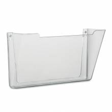 AbilityOne 7520015827273 SKILCRAFT 7520-01-582-7273 Vertical Wall Hanging File - 7.3" Height x 13.5" Width x 4" Depth - Wall Mountable - Clear - Polystyrene - 1 / Each