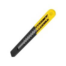 Stanley 9mm Quick-Point Knife - 5.12" Handle - Plastic Handle - Black, Yellow