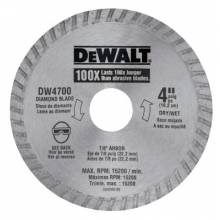 Dewalt DW4700 4" Dry Cut Diamond Blade (1 EA)