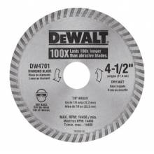 Dewalt DW4701 4-1/2" Dry Cut Diamond B