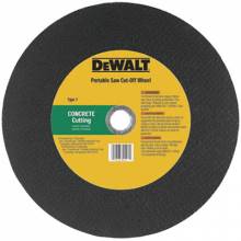 Dewalt DW8024 14"X5/32"X1" Concrete /Masonry Port Saw Cut-Off (1 EA)