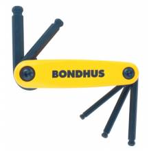 Bondhus 12894 3/16"-3/8" Gorilla Gripball-End Fold-Up Set