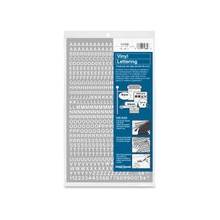 Chartpak Vinyl Letters And Numbers - 12 Numbers, 590 Capital Letter - Self-adhesive - Easy to Use - White - Vinyl - 1 / Pack