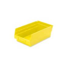 Akro-Mils Shelf Bin - 4" Height x 6.6" Width x 11.6" Depth - Shelf - Yellow - Polymer - 1Each