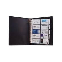 Anglers 3-Ring Business Card Binder - 1000 Capacity - 11" Length x 8.50" Width - 3-ring Binding - 5 Tab(s) - Refillable