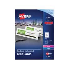 Avery Tent Card - 2.50" x 8.50" - 100 / Box - White