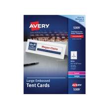 Avery Tent Card - 3.50" x 11" - 50 / Box - White
